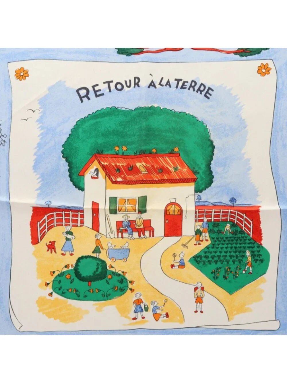 Hermes Scarf Carre 90 Retour a la Terre Silk